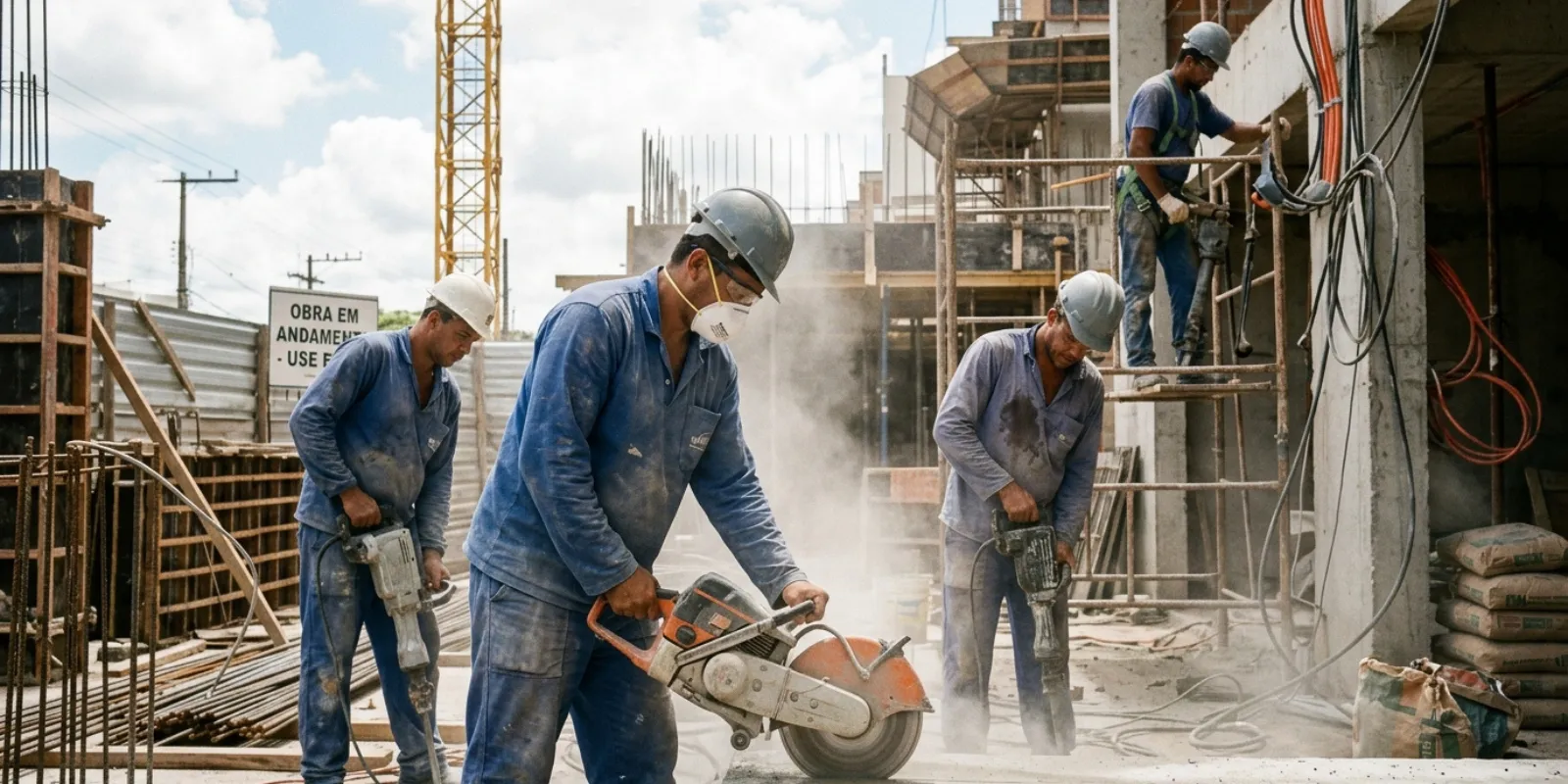 NR-15 e NR-16 na construção: insalubridade e periculosidade