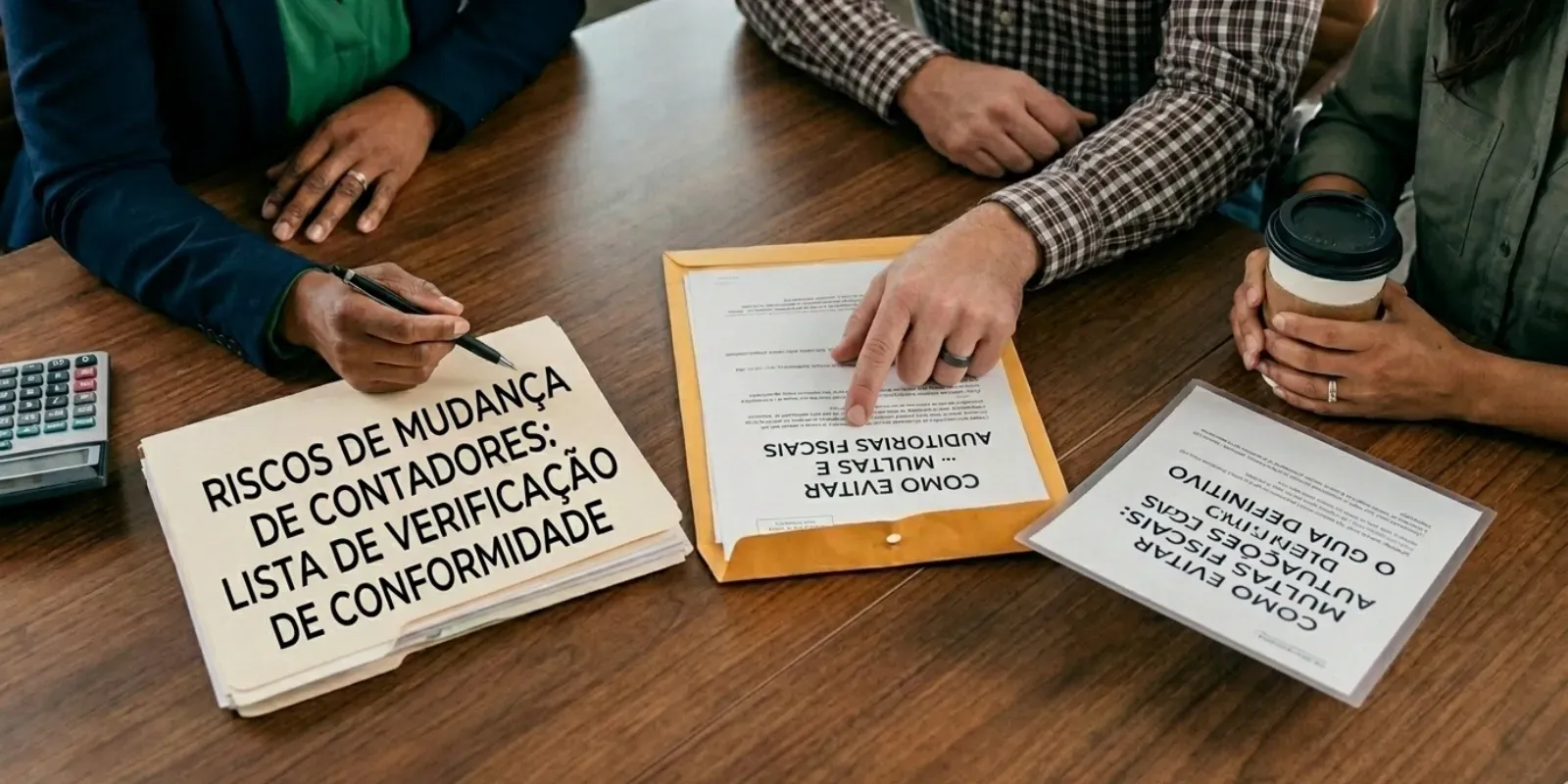 Empresário mitigando os riscos de trocar de contador com planejamento
